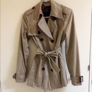 Reduced Tan trench coat by American Eagle small