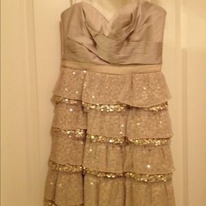 Gold BCBG Dress