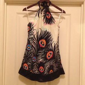 Silk halter dress