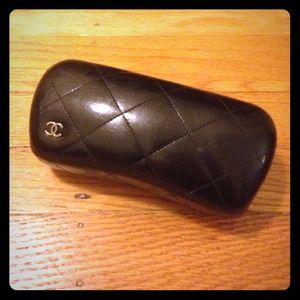 CHANEL SUNGLASSES CASE AND BAG