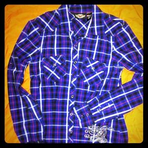 Button up Harley Shirt