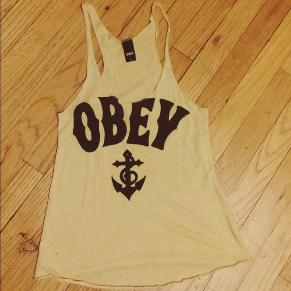 Yellow Obey Tank Top