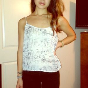 American Apparel Chiffon Cami SZ S