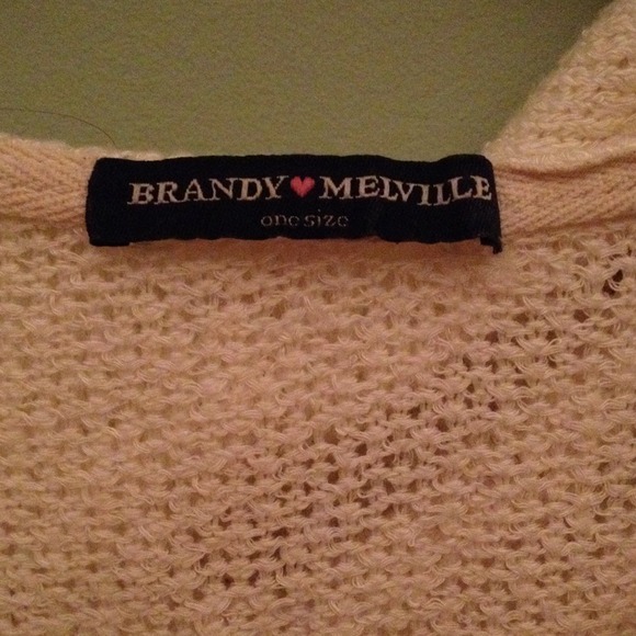 ❌SOLD❌ Knit Brandy Melville Layla Hoodie - Picture 2 of 3