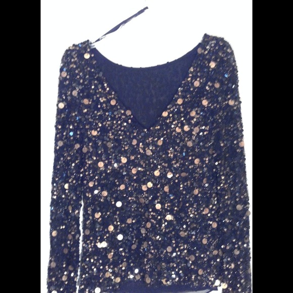 Closet sale! festive Lmt. Ed. embellished blouse.