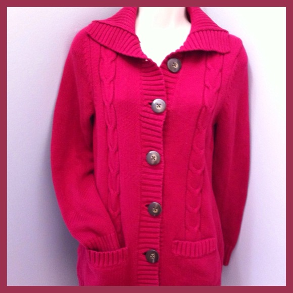 Bass Sweaters - Bass Berry Cable Sweater