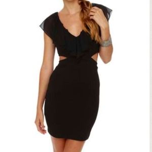 Lulus black cut out dress