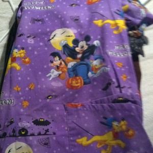 Halloween scrub top