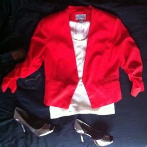 H&M Red casual blazer
