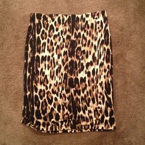 Reserved - Karen Kane - Cheetah skirt.