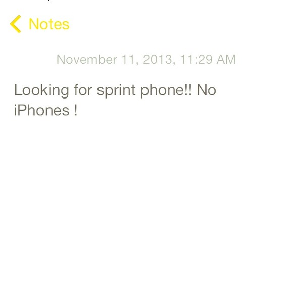 Looking for sprint phone! Plz tag no iPhones