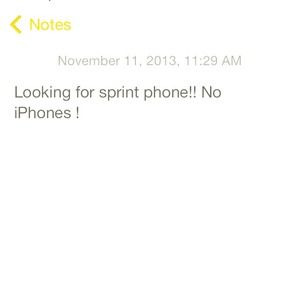 Looking for sprint phone! Plz tag no iPhones