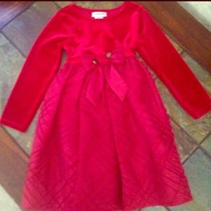 Girls red dress size 5