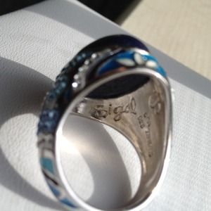 Sigal Ring Sterling Silver Sodolite Crystal Sigal Ring Sterling Silver Sodolite Crystal