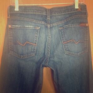 7 jeans, size 29, excellent condition! Boot cut.