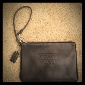 Coach Large Leather Wristlet