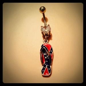 Flip-Flop Bellybutton Ring