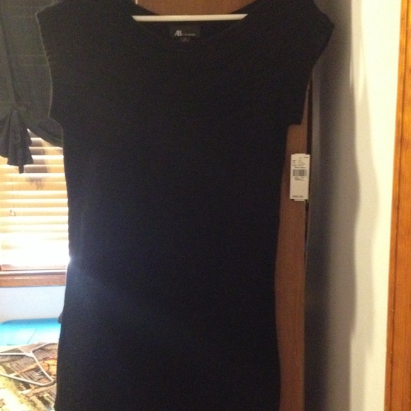 Black sweater dress