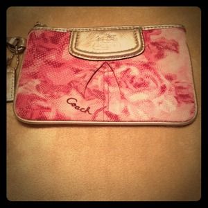 Cute floral Coach coin purse