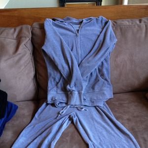 Velour grey gap sweat -shirt pants