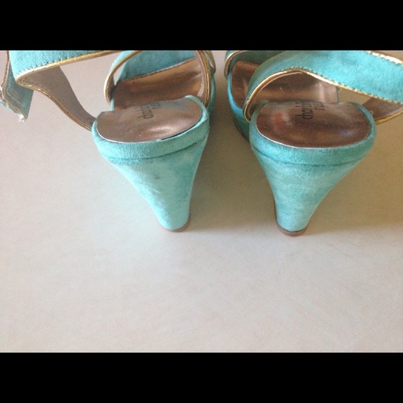 Teal wedges - Picture 3 of 4