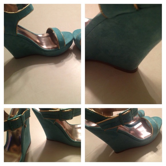 Teal wedges - Picture 4 of 4