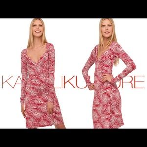 Red leopard print Kamali dress