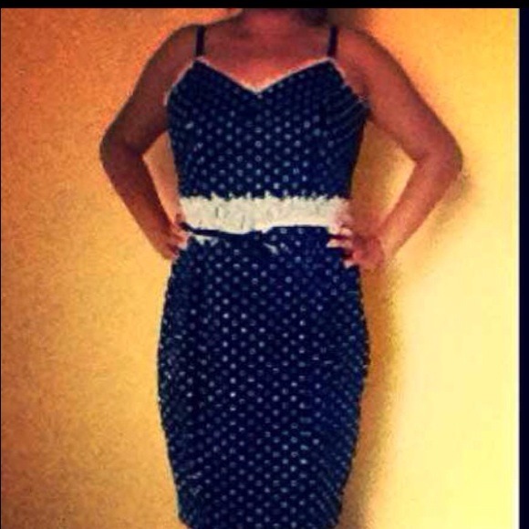 Vintage style polka dots dress
