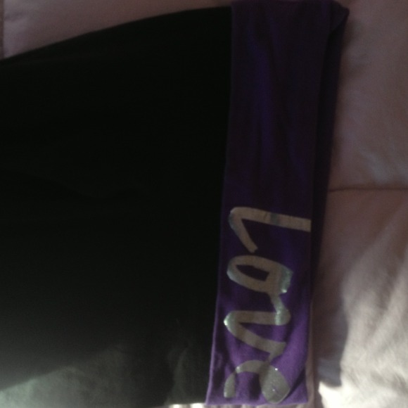 Victoria's Secret love pink long yoga pants