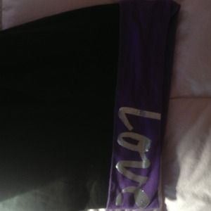 Victoria's Secret love pink long yoga pants