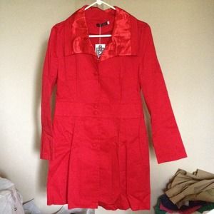 Beautiful Red trench coat