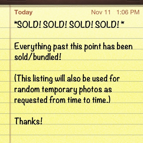 SOLD! SOLD! SOLD!