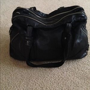 Kenneth Cole black leather handbag