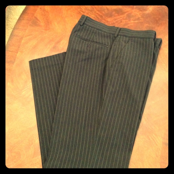 Men's Express black pinstripe dress pants