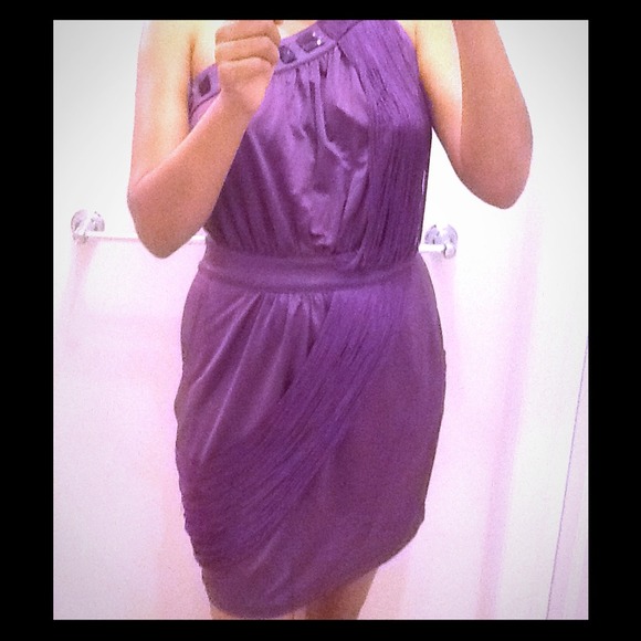Perfect for the holidays!! Bebe one shoulder dress
