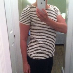 J Crew sequin top