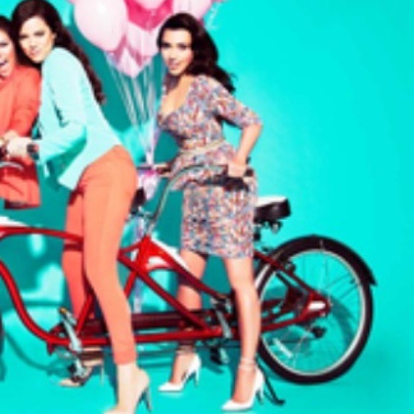 Kardashian collection peplum confetti dress