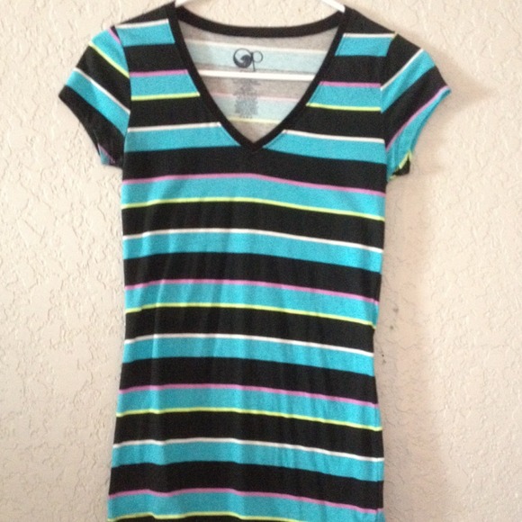 Striped V-Neck