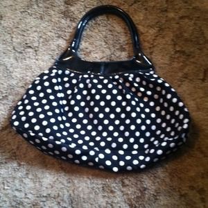 Polka dot handbag