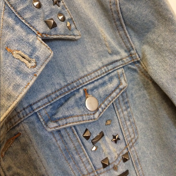 Studded denim jacket - Picture 2 of 3