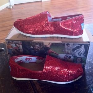 (Reserved)Glitter Red TOMS