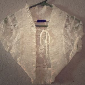 Lace Crop Cardigan