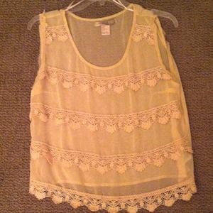 Cute lace forever 21 top