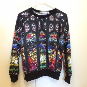 Beautiful stained glass sweater