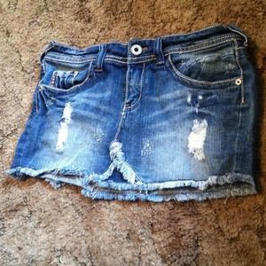 Denim miniskirt