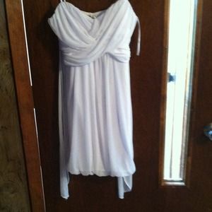 White flowy dress