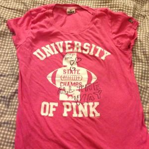 Large PINK Victoria secret t shirt