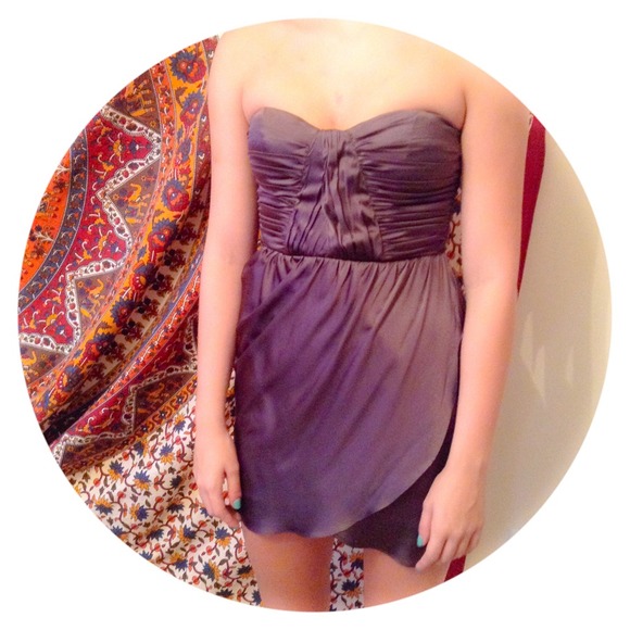 HOLIDAY Bebe Eggplant Dress