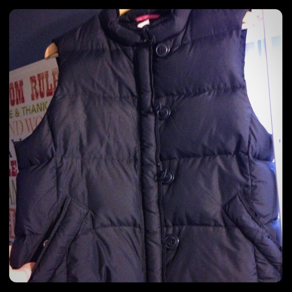 J Crew Navy Blue Down Vest