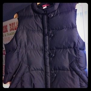 J Crew Navy Blue Down Vest